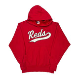 Reds Unbranded Spellout Hoodie - XL Red Cotton