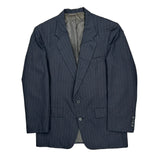 Christian Dior Pinstripe Blazer - Medium Blue Wool Blend