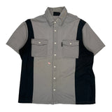 Motorcycle Harley Davidson Spellout Short Sleeve Shirt - Large Black Cotton