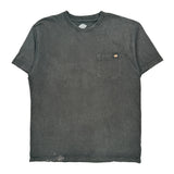 Dickies T-Shirt - Large Grey Cotton