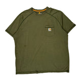Carhartt T-Shirt - 2XL Green Cotton