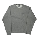 Nike Sweatshirt - XL Grey Cotton Blend