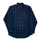 Chaps Ralph Lauren Checked Shirt - Medium Blue Cotton