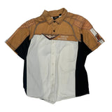 Motorcycle Harley Davidson Graphic Short Sleeve Shirt - 2XL Black Cotton