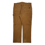 Dickies Carpenter Trousers - 38W 32L Brown Cotton