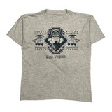 West Virginia Unbranded Single Stitch T-Shirt - XL Grey Cotton Blend