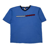 Tommy Hilfiger Spellout T-Shirt - 2XL Blue Cotton