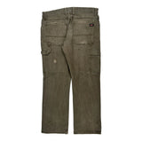 Dickies Carpenter Trousers - 35W 31L Grey Cotton