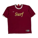Surf Nike Jersey - Large Burgundy Polyester