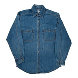 Levis Denim Shirt - Small Blue Denim