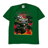 Age 10-12 Monster Jam 2023 Jerzees Graphic T-Shirt - Medium Green Cotton Blend