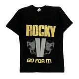 Rocky V Fruit Of The Loom Single Stitch T-Shirt - Small Gold Cotton
