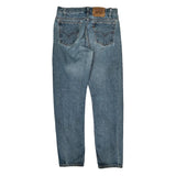 505 Orange Tab Levis Jeans - 33W 33L Blue Cotton