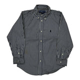 Age 5 Ralph Lauren Striped Shirt - Small Black & White Cotton