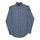 Ralph Lauren Checked Shirt - Small Blue Cotton