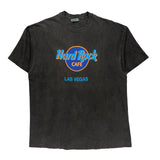 Las Vegas Hard Rock Cafe Single Stitch T-Shirt - XL Black Cotton
