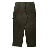 Dickies Carpenter Trousers - 34W 30L Brown Cotton