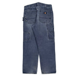 Dickies Carpenter Jeans - 34W 30L Grey Cotton