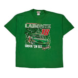 Bobby Labonte Chase Authentics Nascar T-Shirt - 2XL Green Cotton