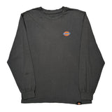 Dickies Long Sleeve T-Shirt - Large Grey Cotton