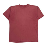Blank Fashion Gear Single Stitch T-Shirt - Large Red Cotton