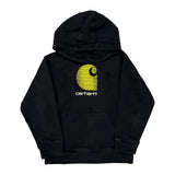 Age 9-10 Carhartt Hoodie - Medium Black Cotton