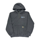 Carhartt Hoodie - Large Grey Cotton Blend
