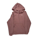 Reverse Weave Champion Hoodie - Small Pink Cotton