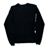 Relaxed Fit Carhartt Spellout Long Sleeve T-Shirt - Medium Black Cotton