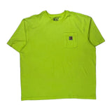 Carhartt T-Shirt - 2XL Yellow Cotton