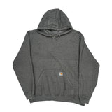 Carhartt Hoodie - 2XL Grey Cotton Blend