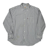 Levis Striped Shirt - Medium Blue Cotton