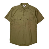 Steel Buildings Contractors Dickies Short Sleeve Shirt - Medium Khaki Cotton