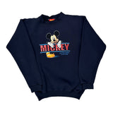 Disney Cartoon Sweatshirt - Large Navy Cotton Blend