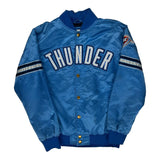Oklahoma City Thunder Starter Nba Varsity Jacket - Medium Blue Polyester