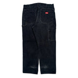 Dickies Carpenter Jeans - 36W 30L Black Cotton