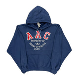 Adidas Athletic Club Adidas College Hoodie - 2XL Blue Cotton