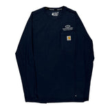Macdonald-Miller Facility Solutions Carhartt Long Sleeve T-Shirt - Small Navy Cotton