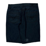 Unbranded Hip Hop Denim Shorts - 36W 11L Dark Wash Cotton Blend