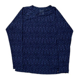 Patagonia Long Sleeve T-Shirt - XL Blue Polyester