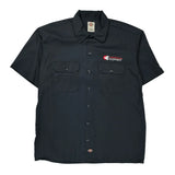 Control Equipment Logo Dickies Short Sleeve Shirt - Large Black Polyester Blend