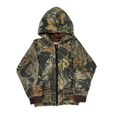 Age 6-7 Mossy Oak Camo Bomber Jacket - Small Camo Cotton