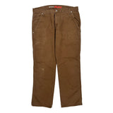 Dickies Carpenter Trousers - 36W 30L Brown Cotton Blend