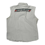 Racing Harley Davidson Graphic Shirt - XL White Cotton