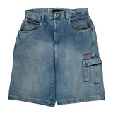Fubu Cargo Carpenter Shorts - 36W 12L Light Wash Denim