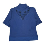 Motorcycles Harley Davidson Graphic Jacket - XL Blue Cotton