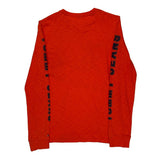 Tommy Jeans Long Sleeve T-Shirt - Medium Red Cotton