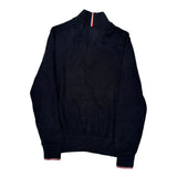 Tommy Hilfiger 1/4 Zip - Medium Black Cotton