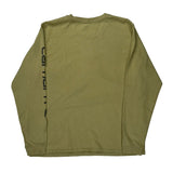 Carhartt Long Sleeve T-Shirt - Large Khaki Cotton
