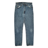 505 Orange Tab Levis Jeans - 33W 33L Blue Cotton